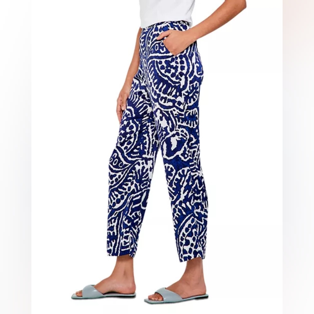 NIC+ZOE Indigo Stamp Pants - Picture 4 of 9